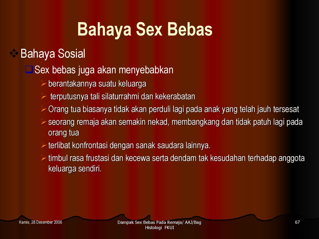 Bahaya Sex Bebas Pada Remaja Suatu Tinjauan Aspek Medis Dan Islam Ppt